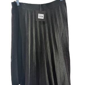 Slate Legacy Gray A-Line Pleated Skirt XL